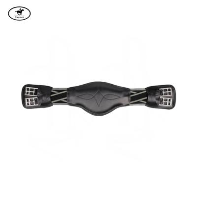 Prestige - Leder Dressurgurt mit gekreuztem Elastik A043 -- CALEVO.com Shop