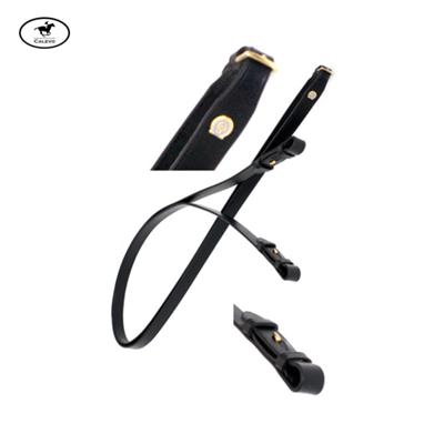 Schumacher - glatter Lederz�gel mit Zaumhaken - 16mm CALEVO.com Shop