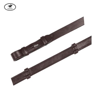 Schumacher glatter Lederz�gel mit Lederstegen und Zaumhaken -- CALEVO.com Shop