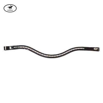 Calevo - geschwungener LACK-Stirnriemen CRYSTAL-PEARL CALEVO.com Shop