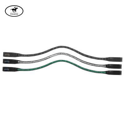 Passier geschwungener, randloser Stirnriemen mit Crystals CALEVO.com Shop