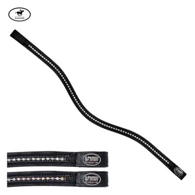 Passier - geschwungener Stirnriemen mit kleinen Crystals CALEVO.com Shop