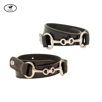 Calevo - Croko-Lederg�rtel SNAFFLE-BIT CALEVO.com Shop