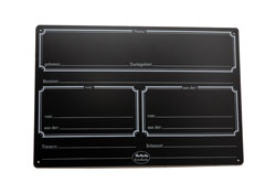 Boxenschild aus Kunststoff CALEVO.com Shop