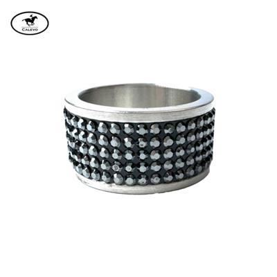 Schumacher - Edelstahl Ring Crystal Finest -- CALEVO.com Shop