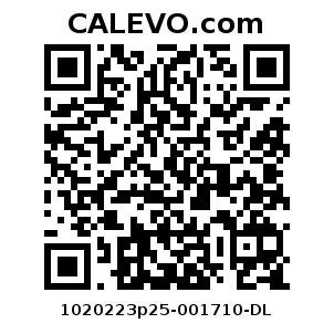 Calevo.com Preisschild 1020223p25-001710-DL