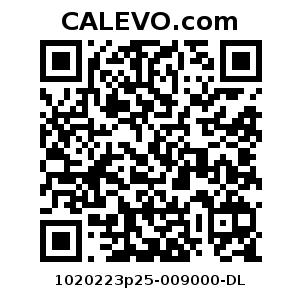 Calevo.com Preisschild 1020223p25-009000-DL