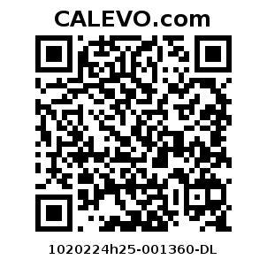 Calevo.com Preisschild 1020224h25-001360-DL