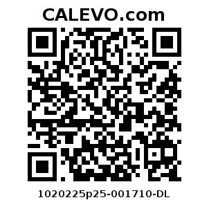 Calevo.com Preisschild 1020225p25-001710-DL