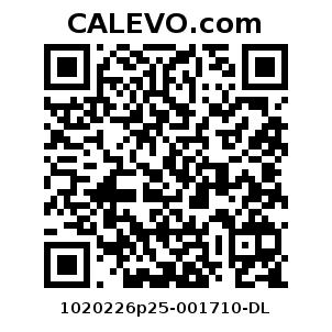 Calevo.com Preisschild 1020226p25-001710-DL