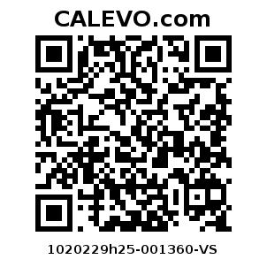 Calevo.com Preisschild 1020229h25-001360-VS