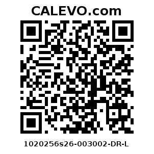 Calevo.com Preisschild 1020256s26-003002-DR-L