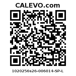 Calevo.com Preisschild 1020256s26-006014-SP-L