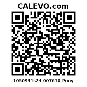Calevo.com Preisschild 1050931s24-007610-Pony