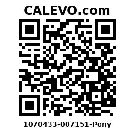 Calevo.com Preisschild 1070433-007151-Pony
