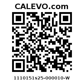 Calevo.com Preisschild 1110151s25-000010-W