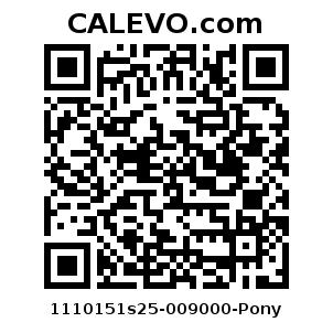 Calevo.com Preisschild 1110151s25-009000-Pony