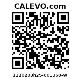 Calevo.com Preisschild 1120203h25-001360-W