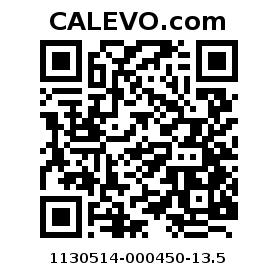 Calevo.com Preisschild 1130514-000450-13.5