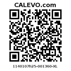 Calevo.com Preisschild 1140107h25-001360-XL