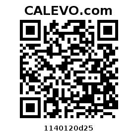 Calevo.com Preisschild 1140120d25