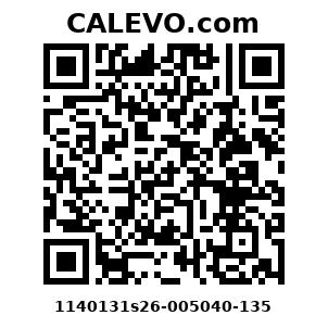Calevo.com Preisschild 1140131s26-005040-135