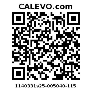 Calevo.com Preisschild 1140331s25-005040-115
