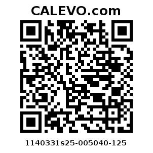 Calevo.com Preisschild 1140331s25-005040-125