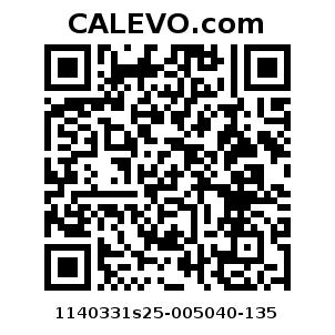Calevo.com Preisschild 1140331s25-005040-135