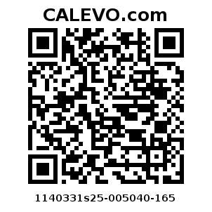 Calevo.com Preisschild 1140331s25-005040-165