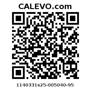 Calevo.com Preisschild 1140331s25-005040-95
