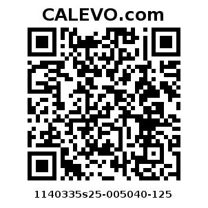 Calevo.com Preisschild 1140335s25-005040-125