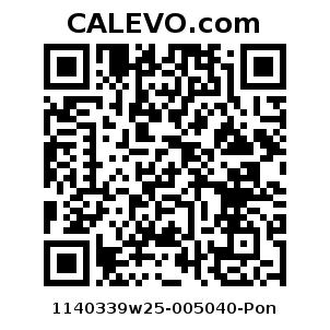 Calevo.com Preisschild 1140339w25-005040-Pon