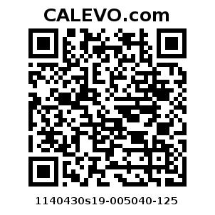 Calevo.com Preisschild 1140430s19-005040-125