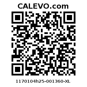 Calevo.com Preisschild 1170104h25-001360-XL