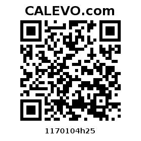 Calevo.com Preisschild 1170104h25