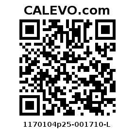 Calevo.com Preisschild 1170104p25-001710-L