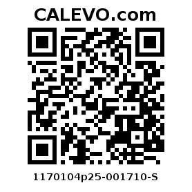 Calevo.com Preisschild 1170104p25-001710-S