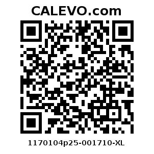 Calevo.com Preisschild 1170104p25-001710-XL