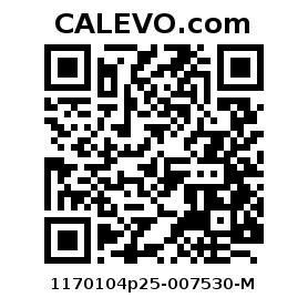 Calevo.com Preisschild 1170104p25-007530-M