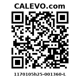Calevo.com Preisschild 1170105h25-001360-L