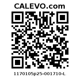 Calevo.com Preisschild 1170105p25-001710-L