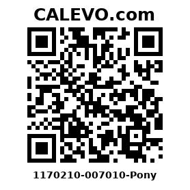 Calevo.com Preisschild 1170210-007010-Pony