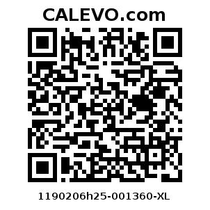 Calevo.com Preisschild 1190206h25-001360-XL