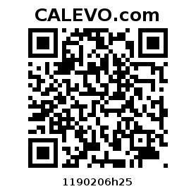 Calevo.com Preisschild 1190206h25