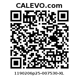 Calevo.com Preisschild 1190206p25-007530-XL