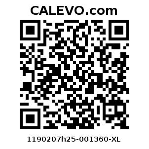 Calevo.com Preisschild 1190207h25-001360-XL