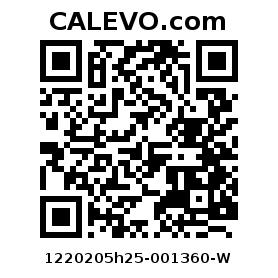 Calevo.com Preisschild 1220205h25-001360-W