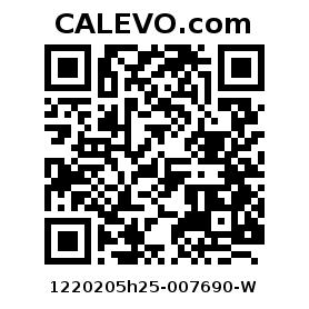 Calevo.com Preisschild 1220205h25-007690-W