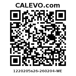 Calevo.com Preisschild 1220205s26-260204-WE